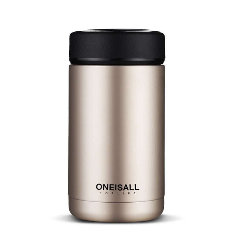 ONE IS ALL Men Gift Insulated Cup Bottle in sleek design, perfect for coffee, chilled drinks, and wine.